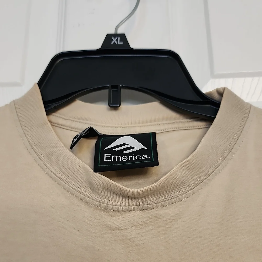Emerica. Tan Graphic Short Sleeve Tee - Picture 6 of 9